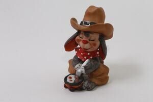 George Good, Cowboy Rabbit, Figurine, Western, Collectible, ~ 260128-WH 935